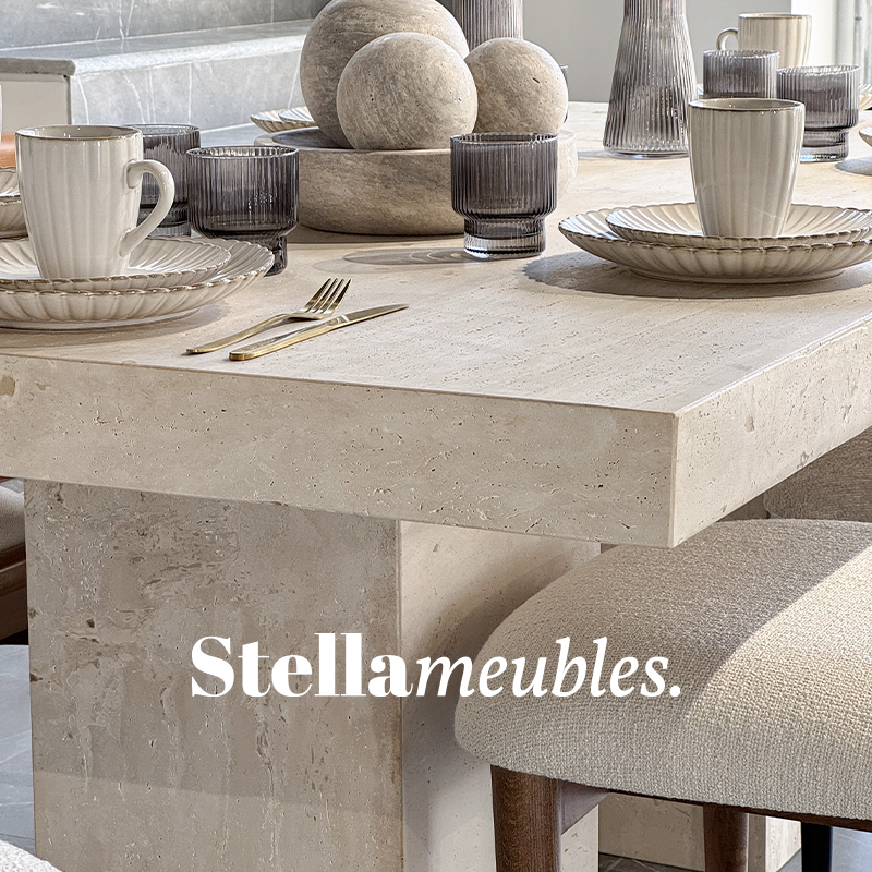 Creer un interieur harmonieux grace au mobilier en pierre naturelle et bois noble